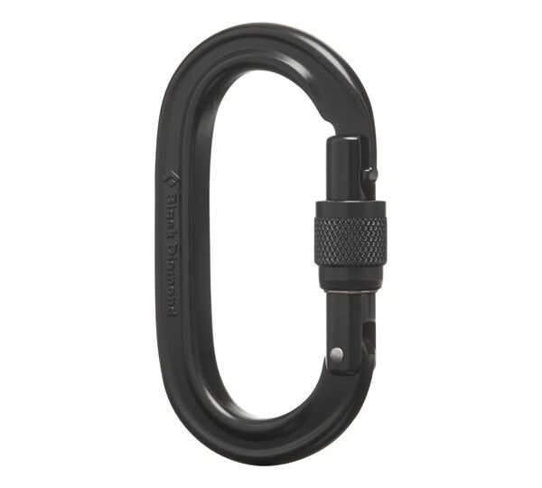 BLACK DIAMOND OVAL KEYLOCK SCREWGATE MOSCHETTONE A GHIERA OVALE ARRAMPICATA