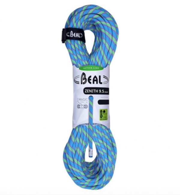 BEAL ZENITH 9.5 MM SINGLE ROPE CORDA SINGOLA ARRAMPICATA blu