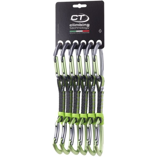 CLIMBING TECHNOLOGY LIME SET NY 12 CM 6 PACK set rinvii rinvio arrampicata