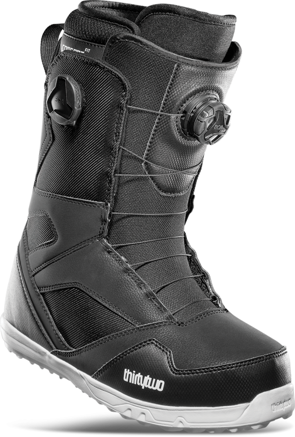 THIRTYTWO STW DOUBLE BOA MAN SNOWBOARD BOOT 2022 BLACK scarpone UOMO snow
