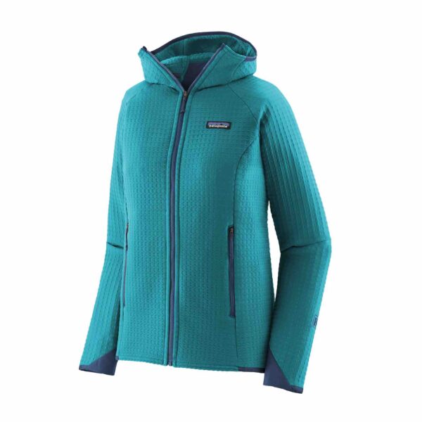 PATAGONIA WOMEN'S R2 TECHFACE HOODY felpa donna pile tecnico antivento alpinismo