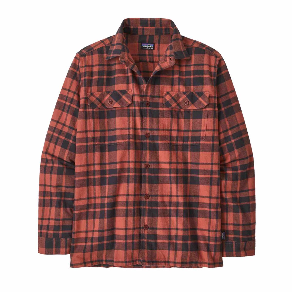 Pronta ad offrirti calore tutti i giorni, questa camicia Patagonia long sleeved organic Cotton fjord flannel shirta maniche lunghe in flanella di peso medio di 100% cotone organico è perfetta da indossare in combinazione con altri strati.