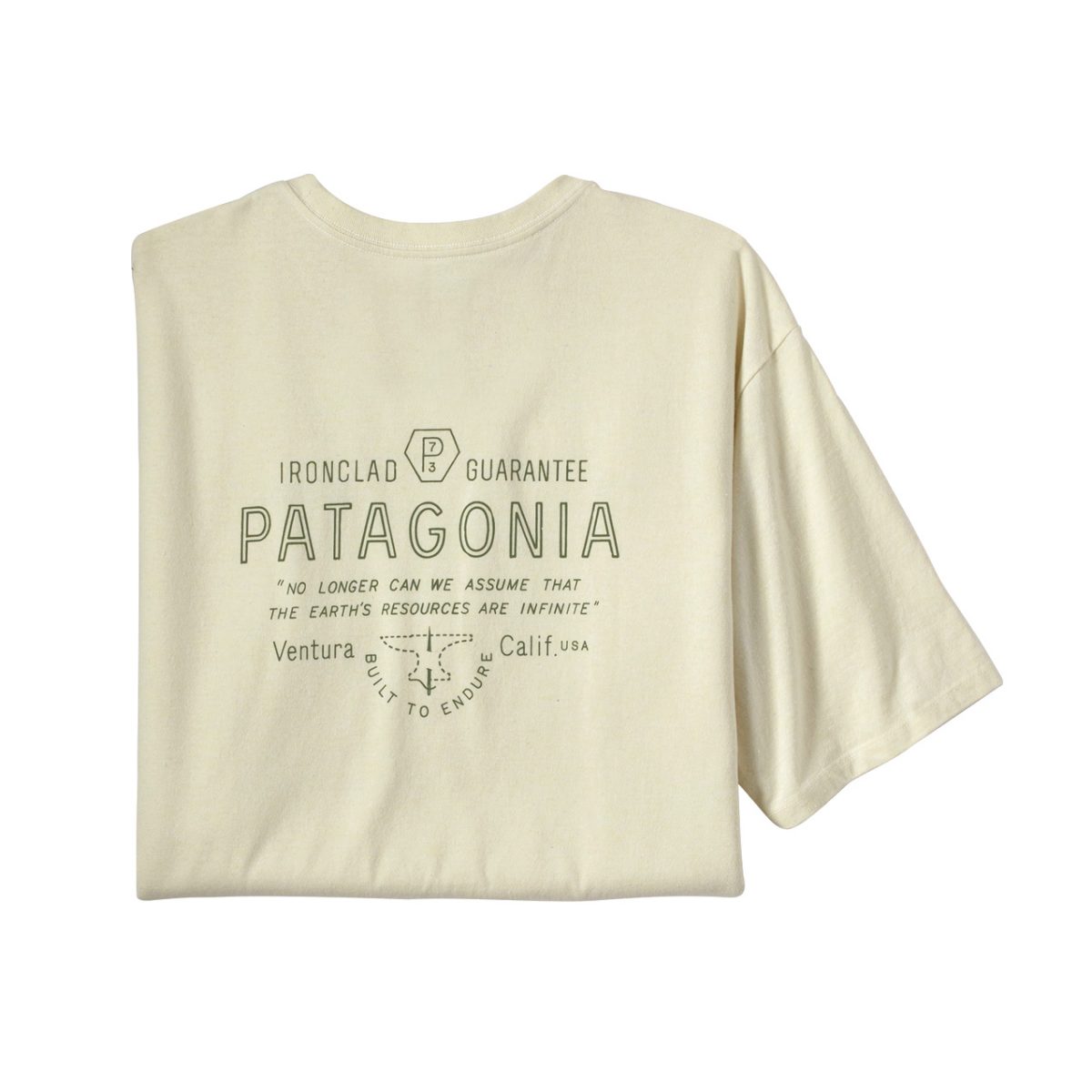 PATAGONIA MEN'S FORGE MARK RESPONSIBILI-TEE t-shirt uomo in materiale riciclato arrampicata