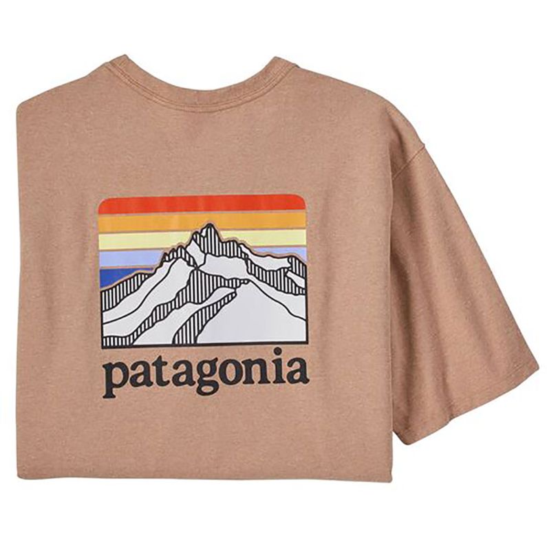 PATAGONIA MEN'S LINE LOGO RIDGE POCKET RESPONSIBILI TEE t-shirt maglietta in cotone uomo