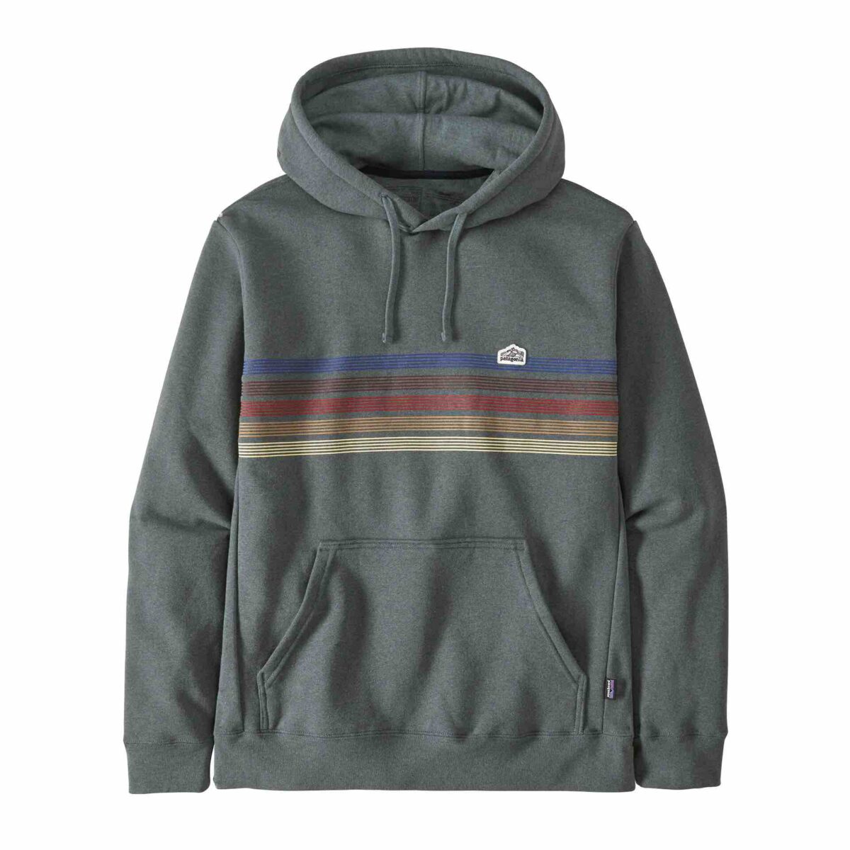 PATAGONIA LINE LOGO RIDGE STRIPE UPRISAL HOODIE felpa con cappuccio