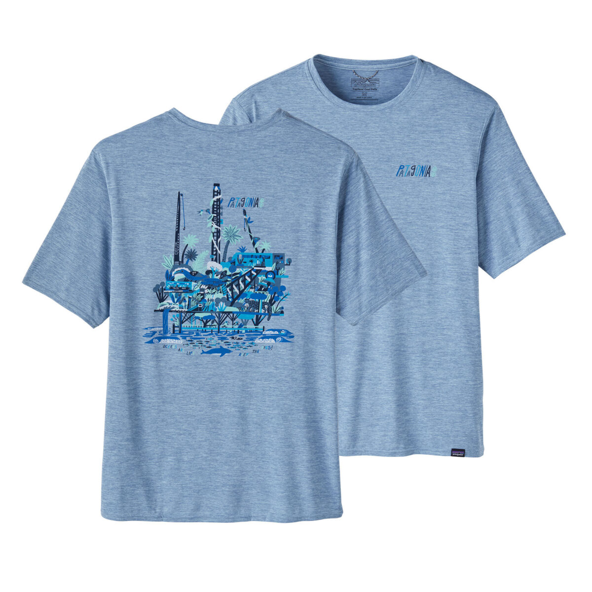 PATAGONIA MEN'S CAPILENE COOL DAILY GRAPHIC T-SHIRT maglietta sintetica sport uomo